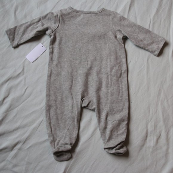 BOYS - sz 0-3M Little Wonders My 1st CHRISTMAS Infant Footed one piece Pajamas - Picture 4 of 4